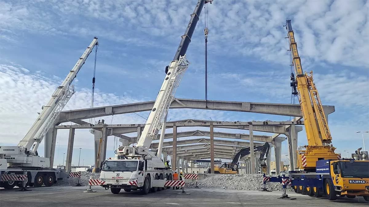 The Port of Algeciras recovers 272 components from the demolition of the Shed at Pier Juan Carlos I for reuse in future infrastructures